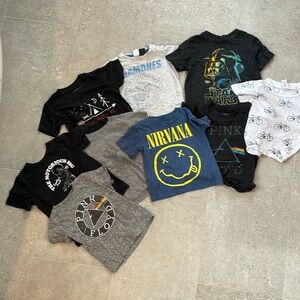 9 Toddler T-shirts sizes from 12months to 2T